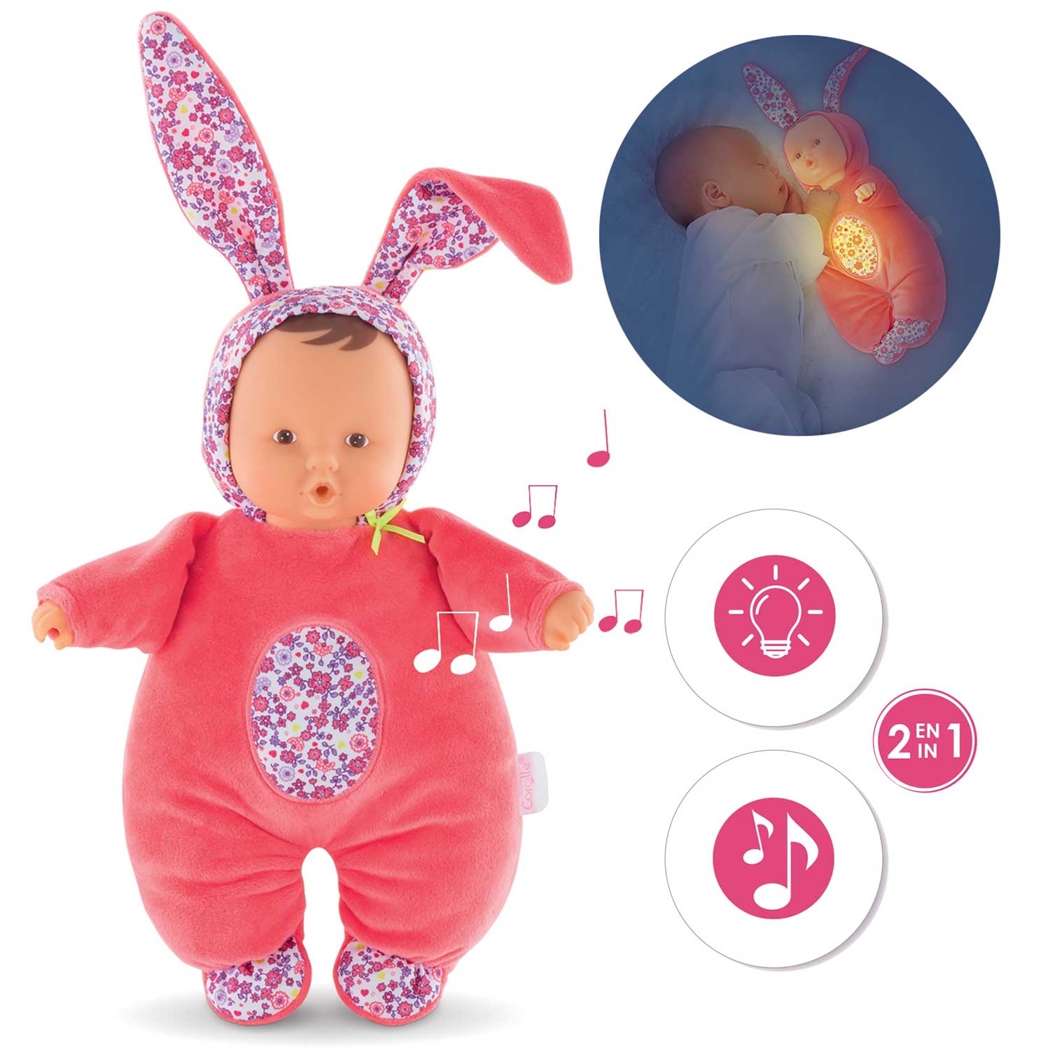 Muildier Onveilig Promoten Baby corolle pop met geluid, knuffelpopje, pop met geluid